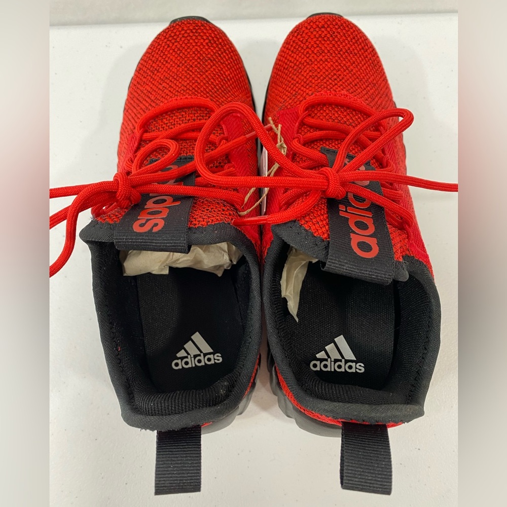 NIB Adidas Red & Black Sneakers Kids Size 4 Kaptur 3.0 Running Shoes Women’s 5.5 - Picture 8 of 13